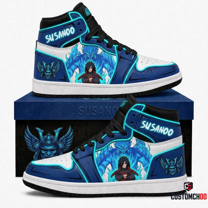 Madara Uchiha Anime Canvas High Top Sneakers - 03. Perfect Susanoo