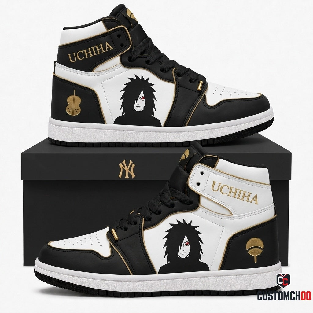 Madara Uchiha Anime Canvas High Top Sneakers - 05. Clan Minimalist