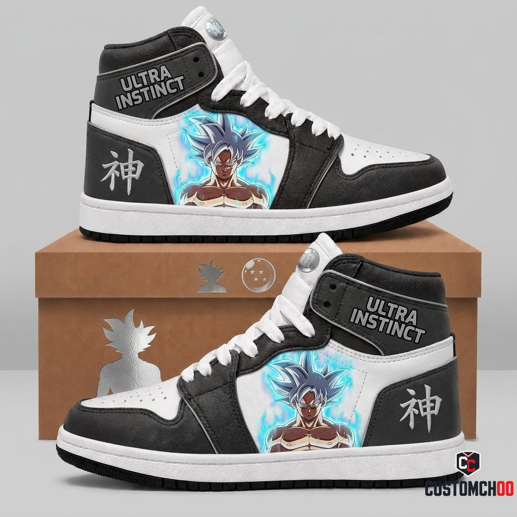 Son Goku Ultra Instinct Anime Canvas High Top Sneakers - 02. Ultra Instinct