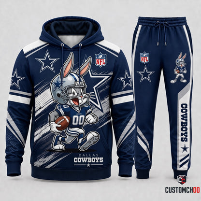 Bug Bunny NFL Fan Set — Hoodie & Sweatpants | All 32 Football Teams Available