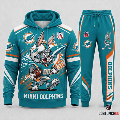 Bug Bunny NFL Fan Set — Hoodie & Sweatpants | All 32 Football Teams Available