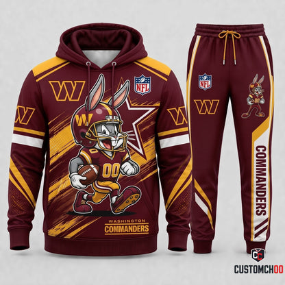 Bug Bunny NFL Fan Set — Hoodie & Sweatpants | All 32 Football Teams Available
