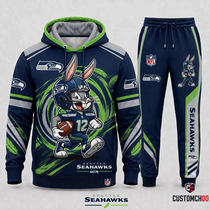 Bug Bunny NFL Fan Set — Hoodie & Sweatpants | All 32 Football Teams Available