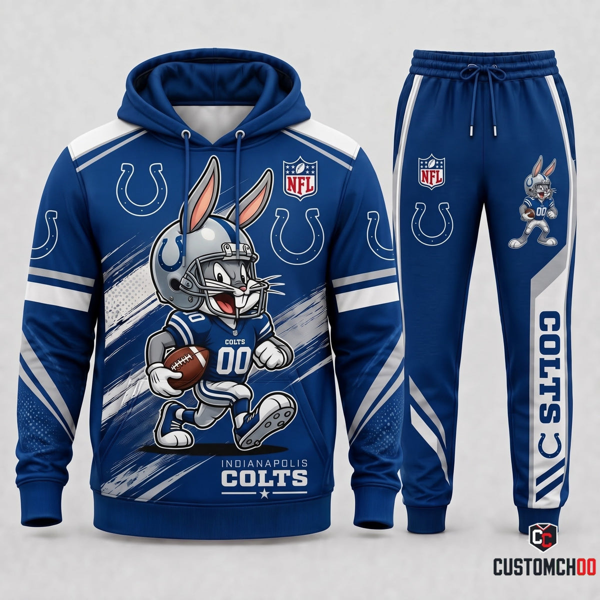 Bug Bunny NFL Fan Set — Hoodie & Sweatpants | All 32 Football Teams Available
