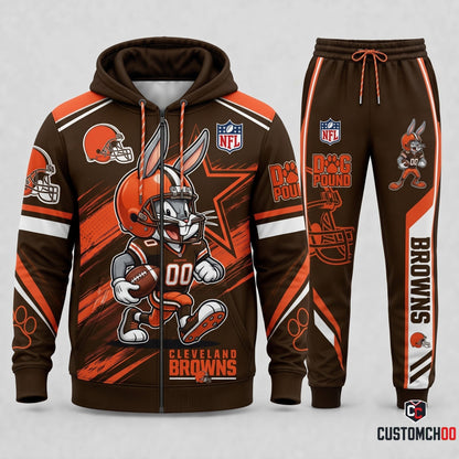 Bug Bunny NFL Fan Set — Hoodie & Sweatpants | All 32 Football Teams Available