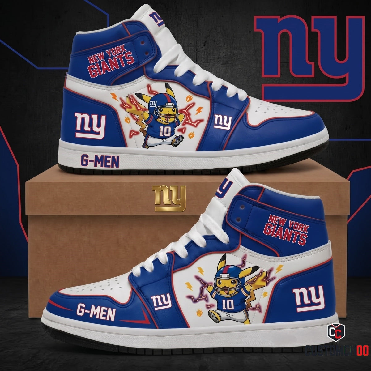 Pikachu NFL 32-Team Fan Sneakers | All 32 Football Teams Available