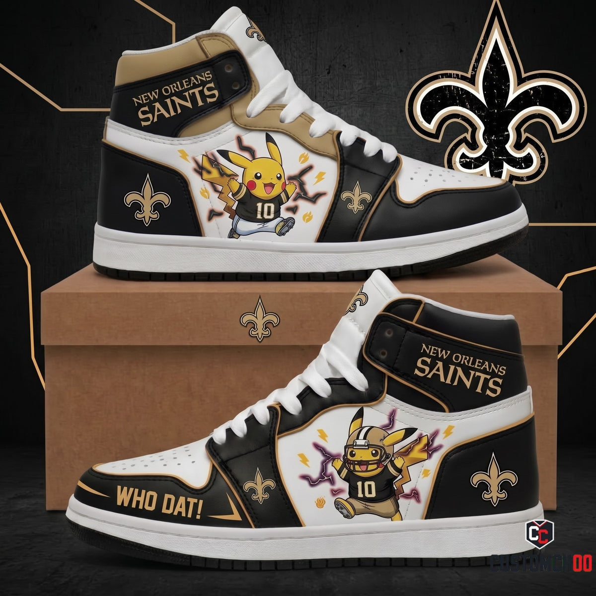 Pikachu NFL 32-Team Fan Sneakers | All 32 Football Teams Available