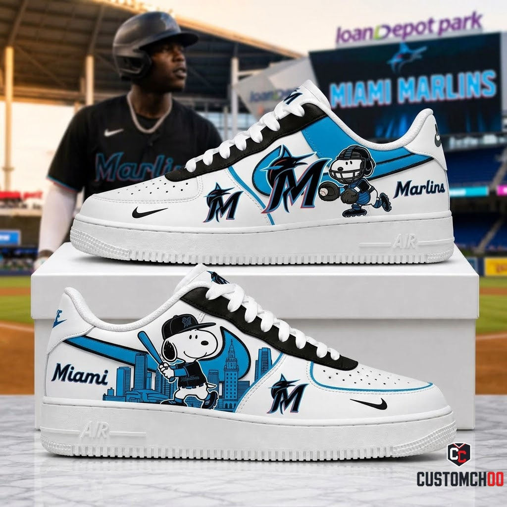MLB Snoopy Fan Sneakers | Baseball Team Shoes Gift
