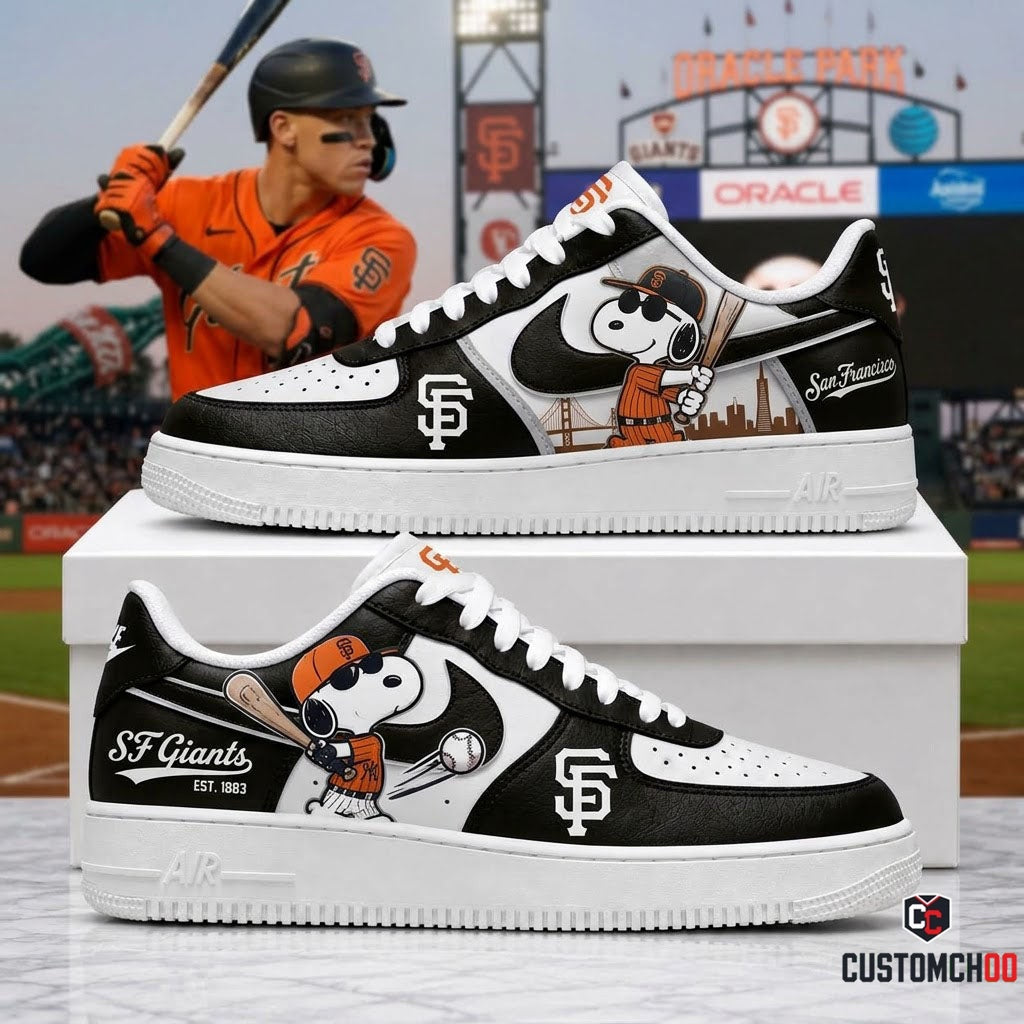 MLB Snoopy Fan Sneakers | Baseball Team Shoes Gift