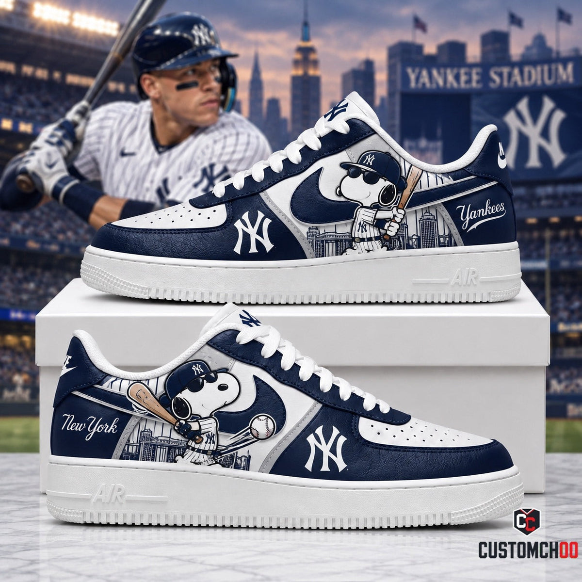 MLB Snoopy Fan Sneakers | Baseball Team Shoes Gift