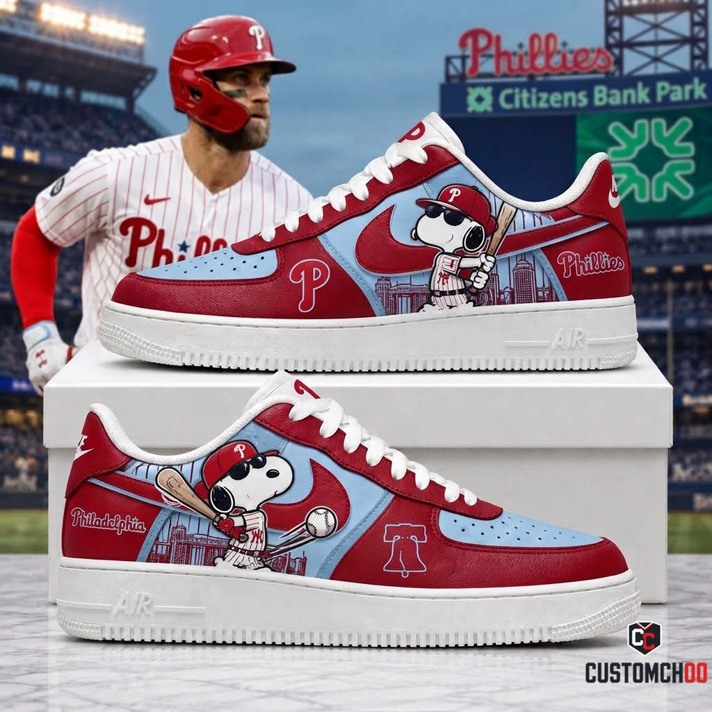 MLB Snoopy Fan Sneakers | Baseball Team Shoes Gift
