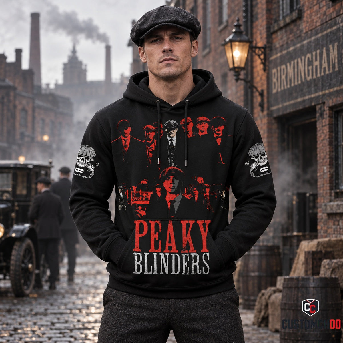 Peaky Blinders Red Black Apparel Collection | Hoodie, Zip Hoodie, Sweatshirt, T-Shirt & Polo Shirt