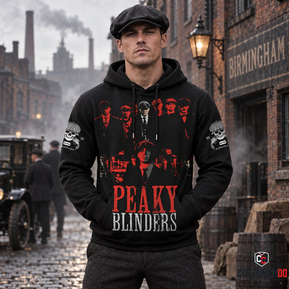 Peaky Blinders Red Black Apparel Collection | Hoodie, Zip Hoodie, Sweatshirt, T-Shirt & Polo Shirt