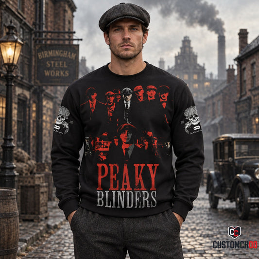 Peaky Blinders Red Black Apparel Collection | Hoodie, Zip Hoodie, Sweatshirt, T-Shirt & Polo Shirt