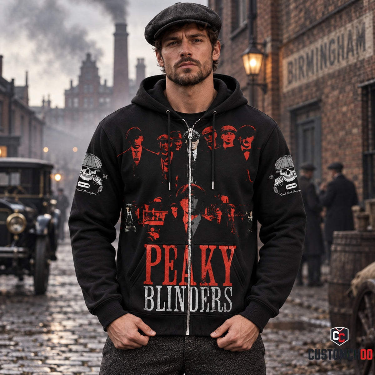 Peaky Blinders Red Black Apparel Collection | Hoodie, Zip Hoodie, Sweatshirt, T-Shirt & Polo Shirt