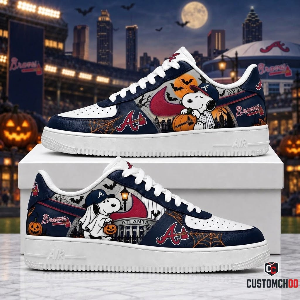 Halloween Edition - MLB Snoopy Fan Sneakers | Baseball Team Shoes Gift