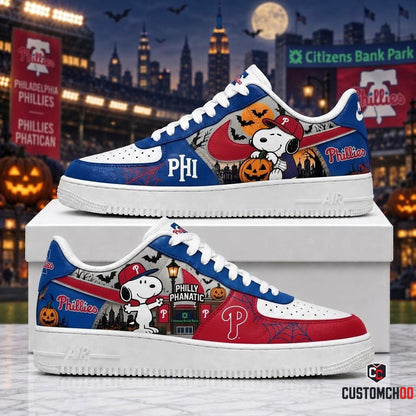 Halloween Edition - MLB Snoopy Fan Sneakers | Baseball Team Shoes Gift