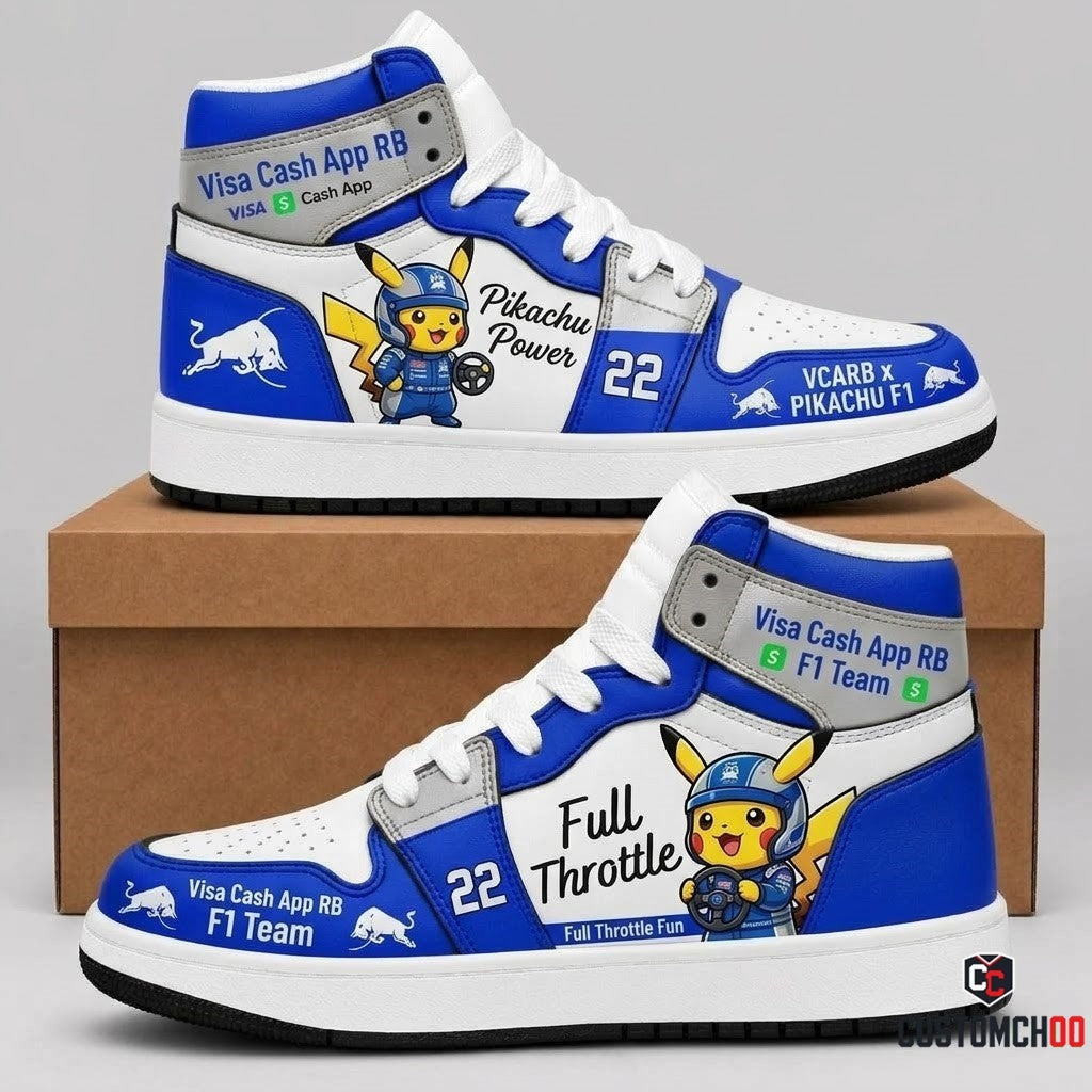 Sport Racing F1 x Pokemon Fan High Top Sneakers | All 11 Formula Teams Available