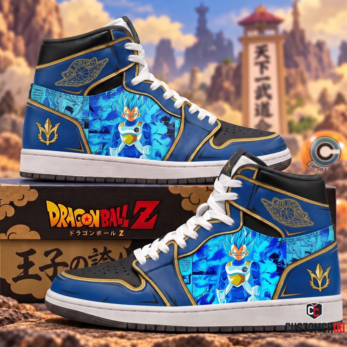 Limited Edition Vegeta Fan Shoes — Anime High Top Sneaker Gift