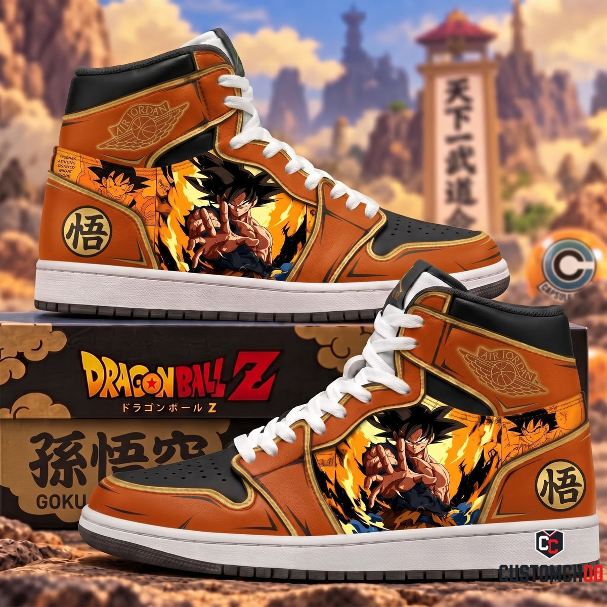 Limited Edition Son Goku Fan Shoes — Anime High Top Sneaker Gift