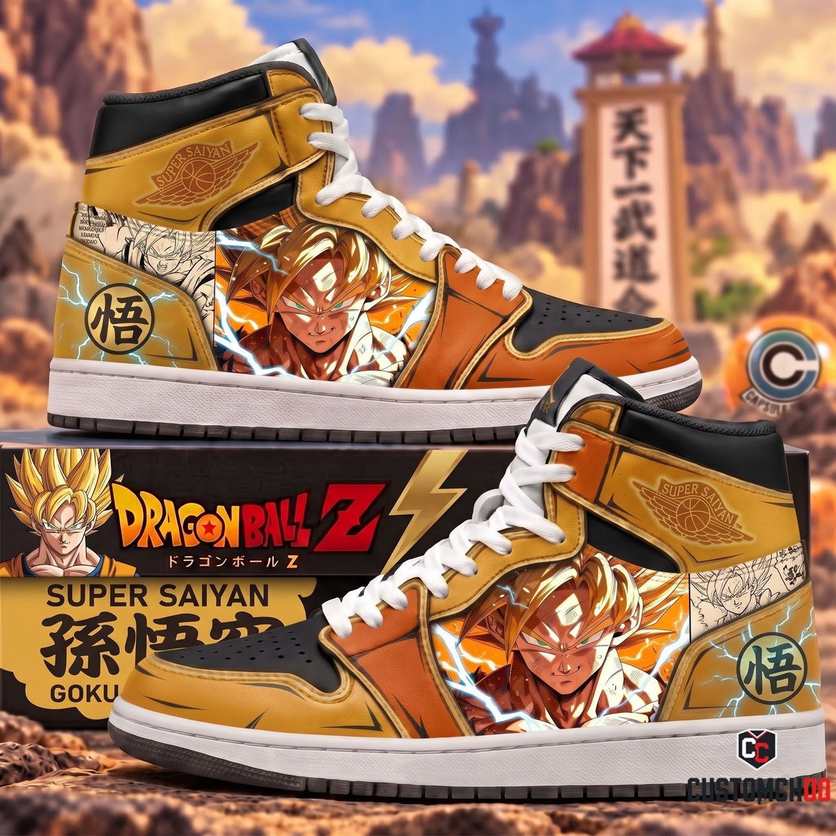 Limited Edition Son Goku Fan Shoes — Anime High Top Sneaker Gift