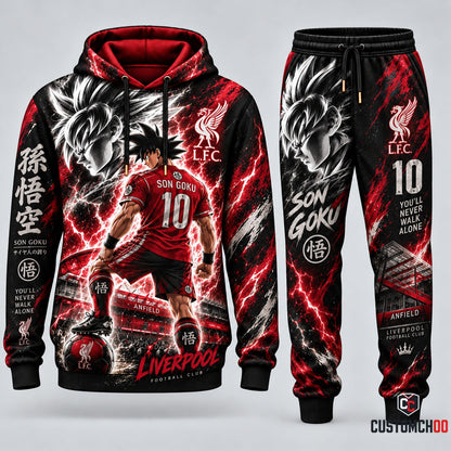 Limited Edition Son Goku x Champions League Hoodie & Sweatpants Fan Set