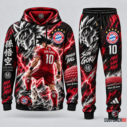 Limited Edition Son Goku x Champions League Hoodie & Sweatpants Fan Set