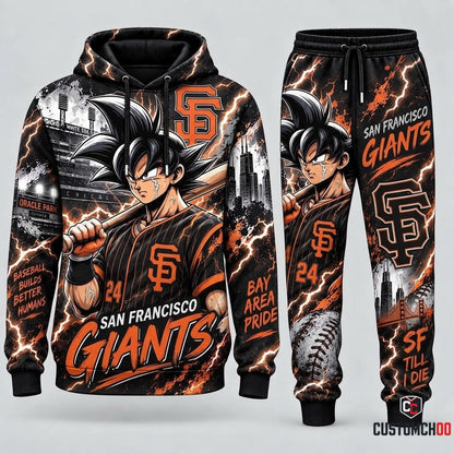 Limited Edition Son Goku x MLB Hoodie & Sweatpants Fan Set