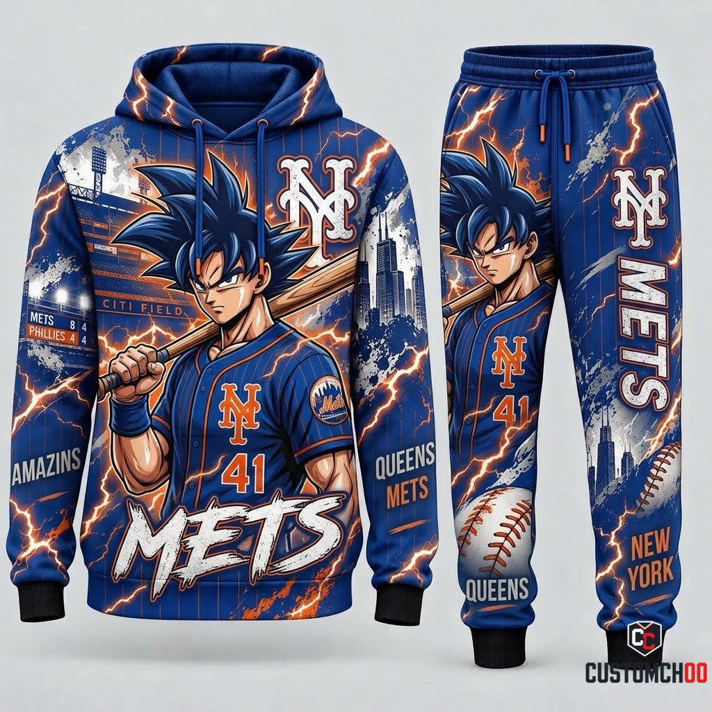 Limited Edition Son Goku x MLB Hoodie & Sweatpants Fan Set