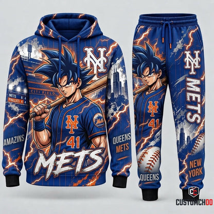 Limited Edition Son Goku x MLB Hoodie & Sweatpants Fan Set