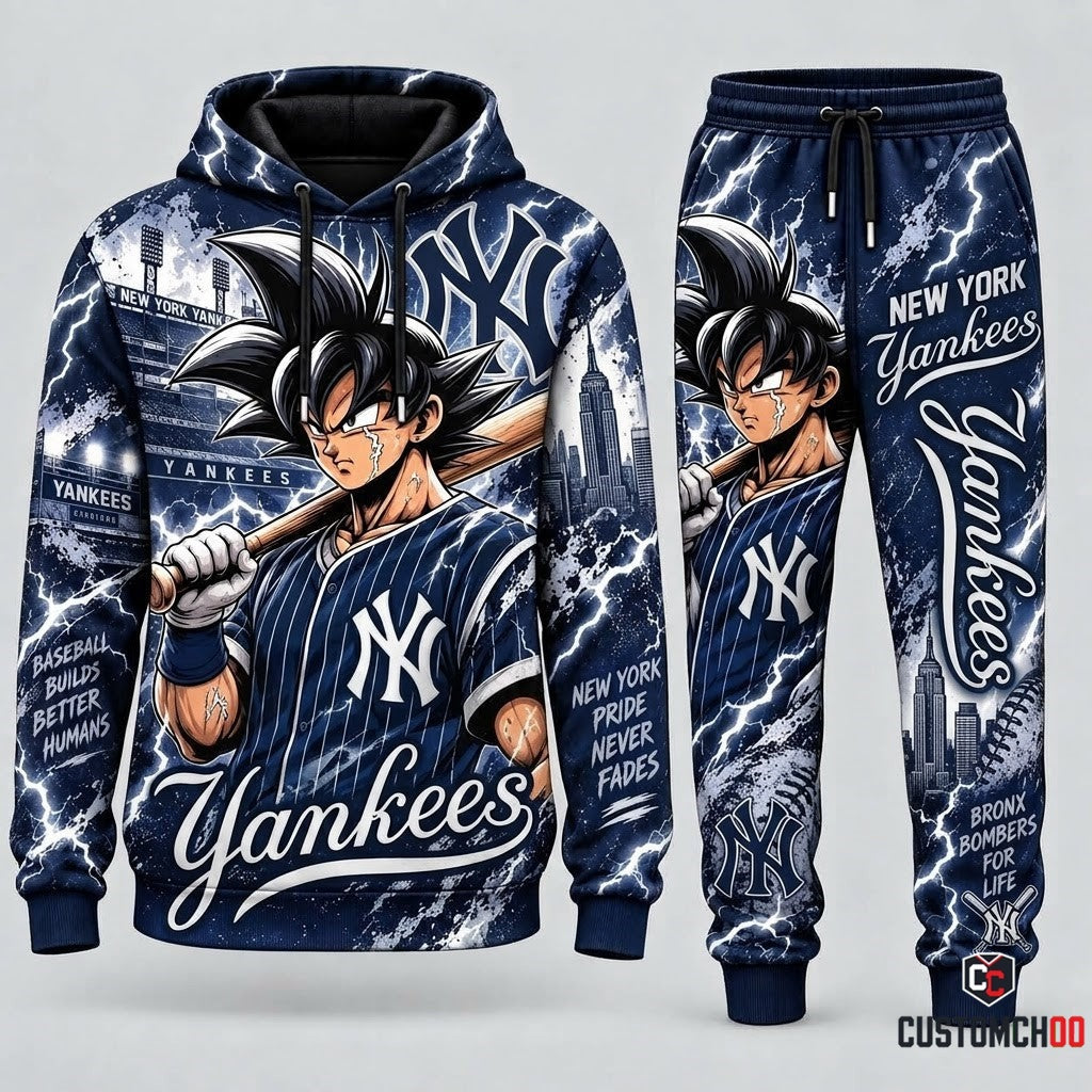 Limited Edition Son Goku x MLB Hoodie & Sweatpants Fan Set