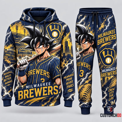 Limited Edition Son Goku x MLB Hoodie & Sweatpants Fan Set