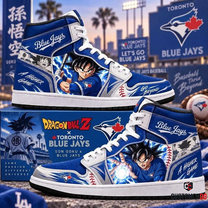 Son Goku x MLB Baseball Fan High Top Sneakers | All 30 Teams Available