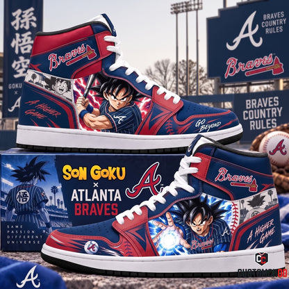 Son Goku x MLB Baseball Fan High Top Sneakers | All 30 Teams Available