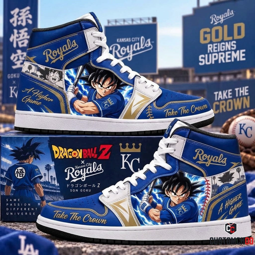 Son Goku x MLB Baseball Fan High Top Sneakers | All 30 Teams Available