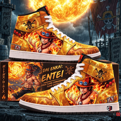 Limited Edition Ace Fan Shoes — Anime High Top Sneaker Gift