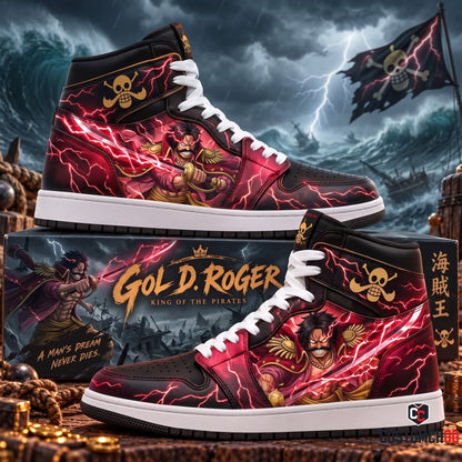 Limited Edition Gol D. Roger Fan Shoes — Anime High Top Sneaker Gift