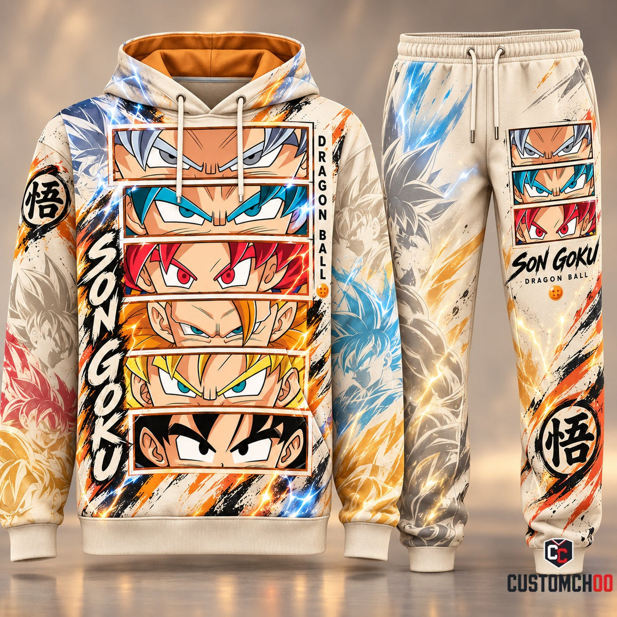 DBL SonGoku Transformation Fan Set — Hoodie & Sweatpants Limited Edition