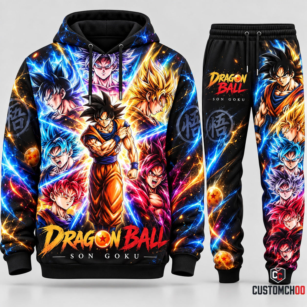 DBL SonGoku Transformation Fan Set — Hoodie & Sweatpants Limited Edition