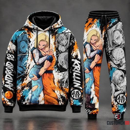 Dragonball Couple Transformation Fan Set — Dragon Ball Hoodie & Sweatpants