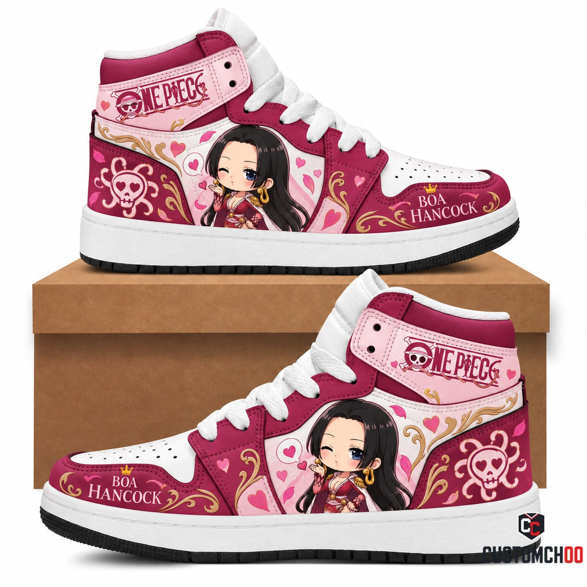 Limited Edition One Piece Squad Fan Shoes — Anime High Top Sneaker Gift