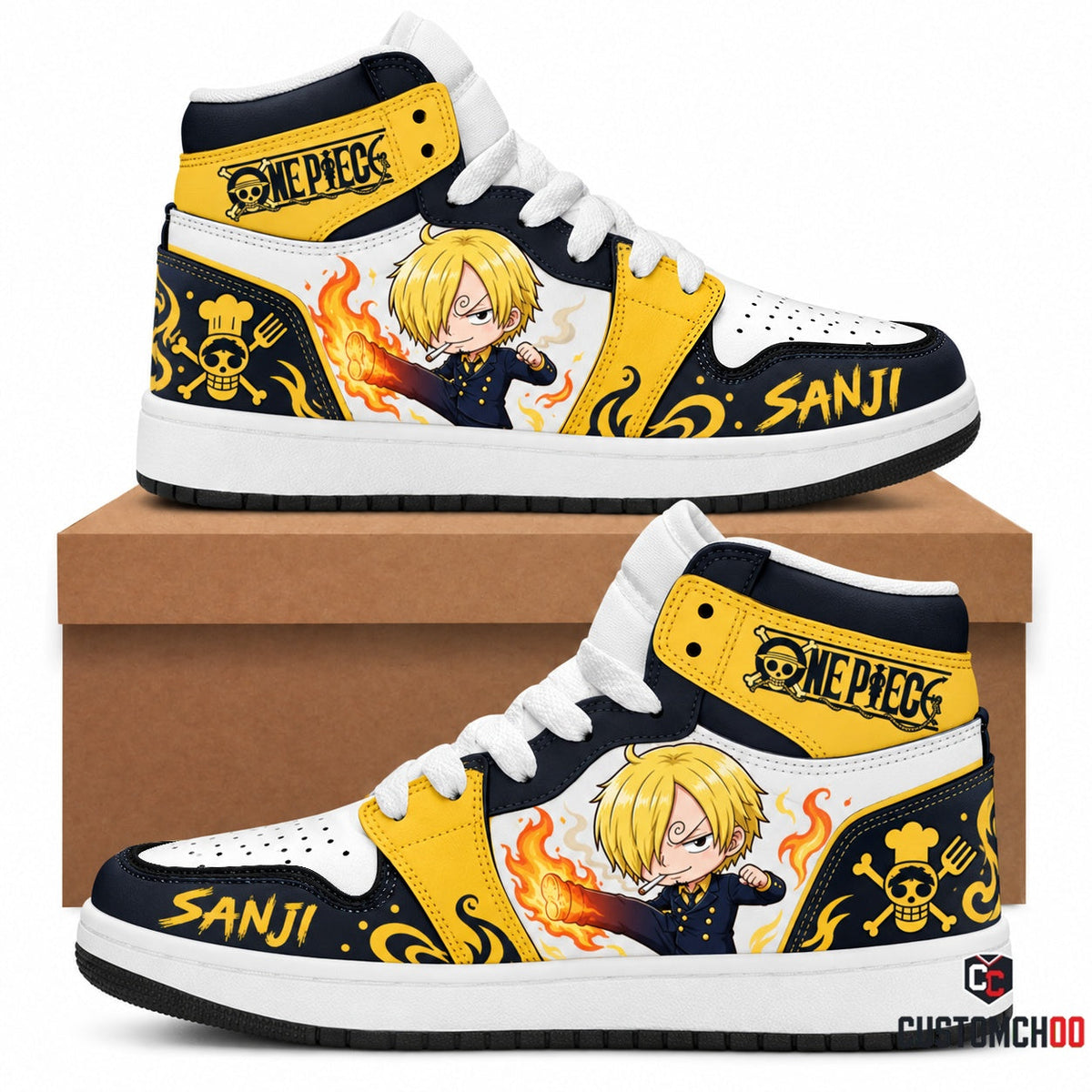 Limited Edition One Piece Squad Fan Shoes — Anime High Top Sneaker Gift