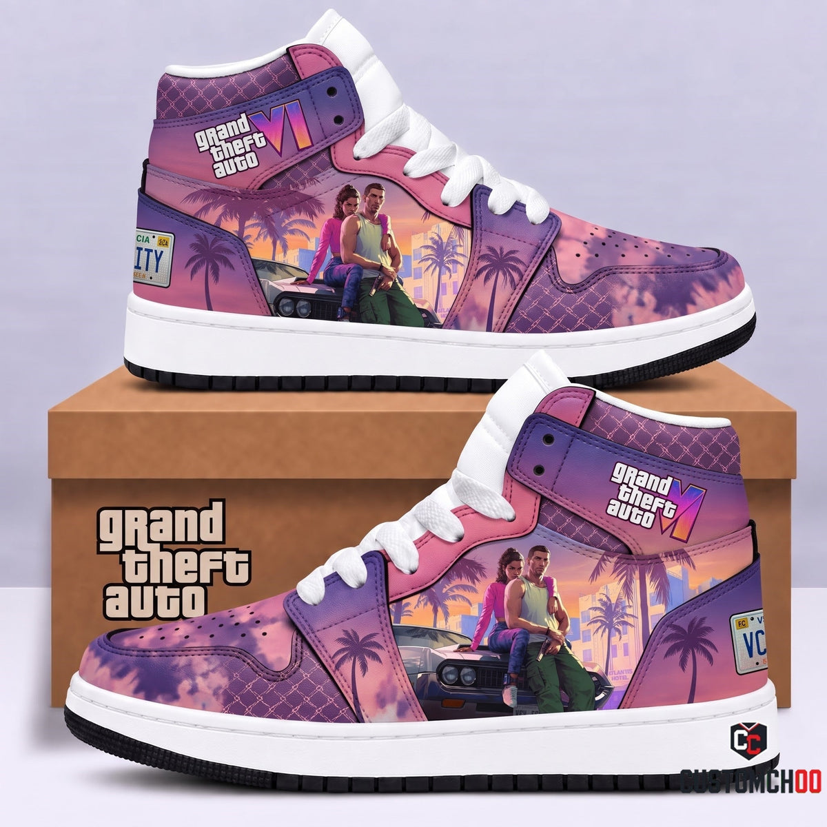 Limited Edition GTA 6 Fan Shoes — GTA 6 High Top Sneaker Gift