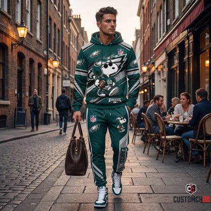 NFL Dog Football Fan Hoodie & Sweatpants & High Sneakers | All 32 Teams Available
