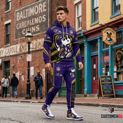 NFL Dog Football Fan Hoodie & Sweatpants & High Sneakers | All 32 Teams Available