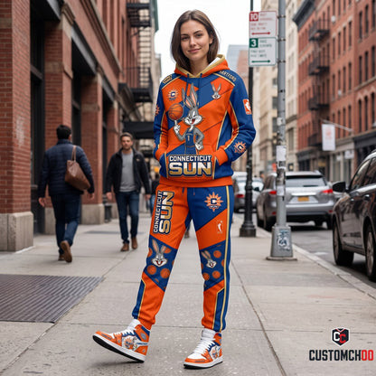 Women’s Basketball Fan Combo Set — Hoodie & Sweatpants and High Sneakers | All 15 WNBA Teams Available