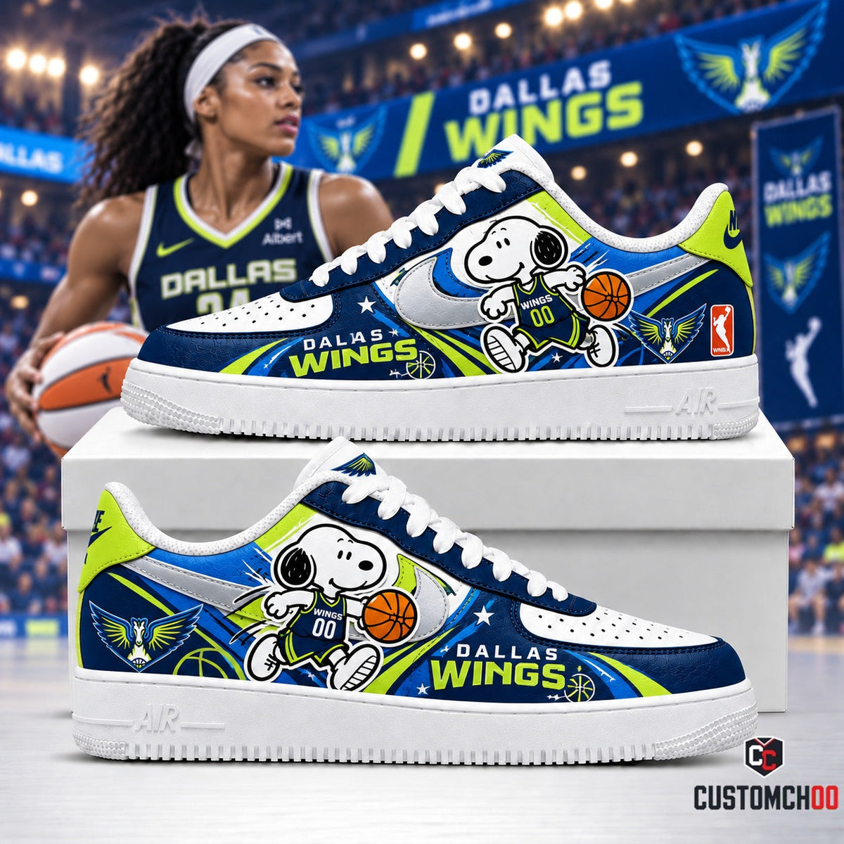 Beagle Dog - Women’s Basketball Fan Sneakers | All 15 WNBA Teams Available -Ver2