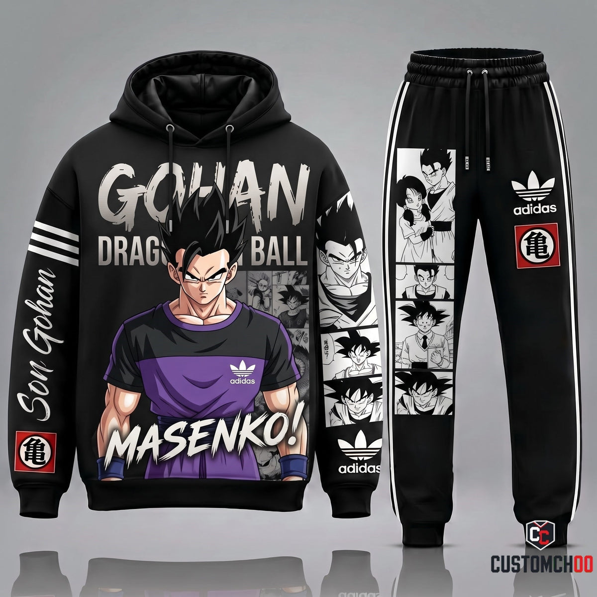 Adidas x Squad Dragon Ball Transformation Fan Set — Dragon Ball Hoodie & Sweatpants