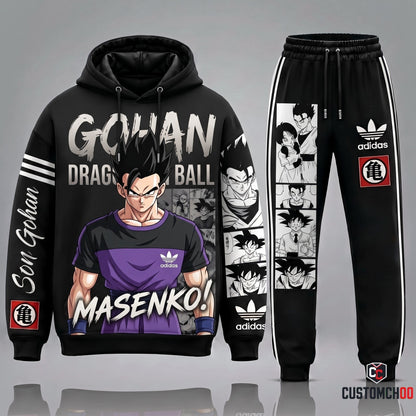 Adidas x Squad Dragon Ball Transformation Fan Set — Dragon Ball Hoodie & Sweatpants