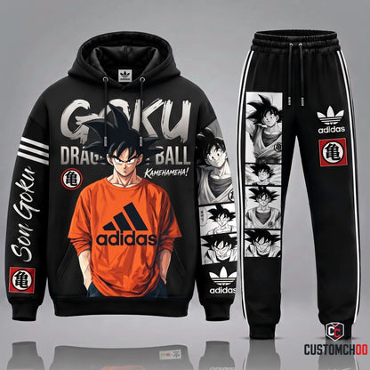 Adidas x Squad Dragon Ball Transformation Fan Set — Dragon Ball Hoodie & Sweatpants